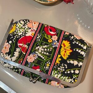 Vera Bradley In Poppy Fields Print Cosmetic/ Accessory Bag
